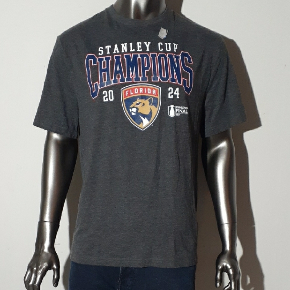 NWT Florida Stanley Cup Champions Gray T-Shirt - Large, X-Large